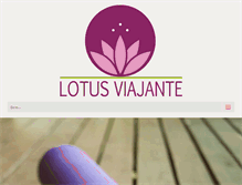 Tablet Screenshot of lotusviajante.com